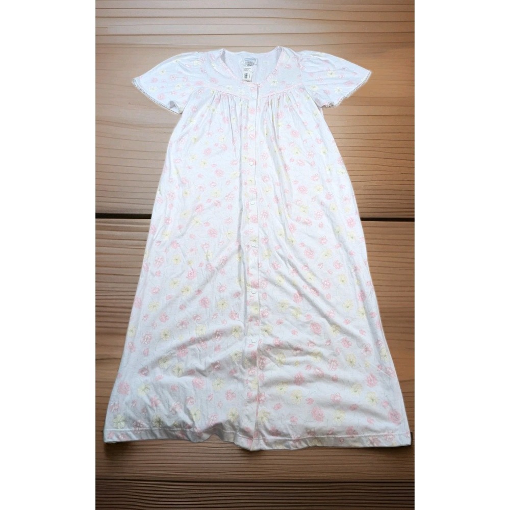 Vintage NWT Maidenform Nightgown Pink Dogwood Size Small 100% Cotton